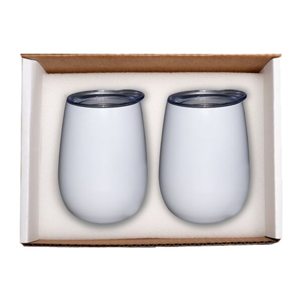 Duo Vacuum Insulated Stemless Wine Tumbler Gift Set Thumbnail