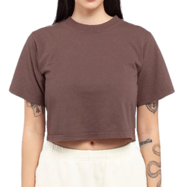 Ladies' Garment Dye Crop T-Shirt Thumbnail