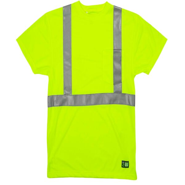 Men's Tall Hi-Vis Class 2 Performance Short Sleeve T-Shirt Thumbnail