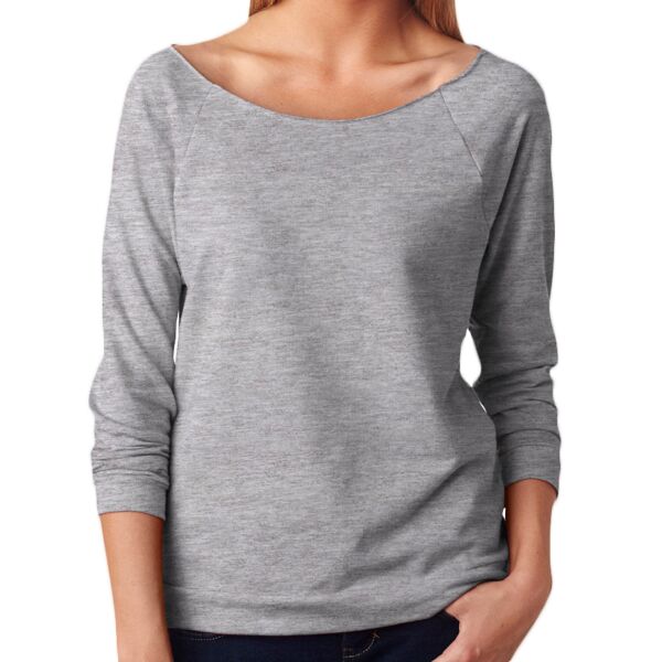 Ladies' French Terry 3/4-Sleeve Raglan Thumbnail