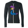 Unisex Triblend Lightweight Full-Zip Hooded Long Sleeve Tee Thumbnail