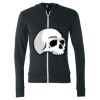 Unisex Triblend Lightweight Full-Zip Hooded Long Sleeve Tee Thumbnail