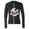 Unisex Triblend Lightweight Full-Zip Hooded Long Sleeve Tee Thumbnail