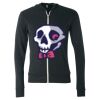 Unisex Triblend Lightweight Full-Zip Hooded Long Sleeve Tee Thumbnail