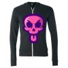Unisex Triblend Lightweight Full-Zip Hooded Long Sleeve Tee Thumbnail
