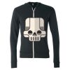 Unisex Triblend Lightweight Full-Zip Hooded Long Sleeve Tee Thumbnail