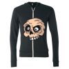Unisex Triblend Lightweight Full-Zip Hooded Long Sleeve Tee Thumbnail