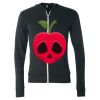Unisex Triblend Lightweight Full-Zip Hooded Long Sleeve Tee Thumbnail
