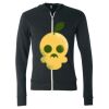 Unisex Triblend Lightweight Full-Zip Hooded Long Sleeve Tee Thumbnail