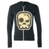 Unisex Triblend Lightweight Full-Zip Hooded Long Sleeve Tee Thumbnail