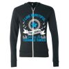 Unisex Triblend Lightweight Full-Zip Hooded Long Sleeve Tee Thumbnail