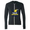 Unisex Triblend Lightweight Full-Zip Hooded Long Sleeve Tee Thumbnail
