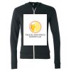 Unisex Triblend Lightweight Full-Zip Hooded Long Sleeve Tee Thumbnail