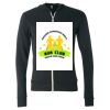 Unisex Triblend Lightweight Full-Zip Hooded Long Sleeve Tee Thumbnail