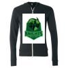 Unisex Triblend Lightweight Full-Zip Hooded Long Sleeve Tee Thumbnail