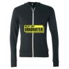 Unisex Triblend Lightweight Full-Zip Hooded Long Sleeve Tee Thumbnail