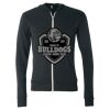 Unisex Triblend Lightweight Full-Zip Hooded Long Sleeve Tee Thumbnail