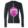 Unisex Triblend Lightweight Full-Zip Hooded Long Sleeve Tee Thumbnail