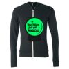 Unisex Triblend Lightweight Full-Zip Hooded Long Sleeve Tee Thumbnail