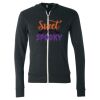 Unisex Triblend Lightweight Full-Zip Hooded Long Sleeve Tee Thumbnail