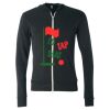 Unisex Triblend Lightweight Full-Zip Hooded Long Sleeve Tee Thumbnail