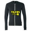 Unisex Triblend Lightweight Full-Zip Hooded Long Sleeve Tee Thumbnail