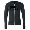 Unisex Triblend Lightweight Full-Zip Hooded Long Sleeve Tee Thumbnail