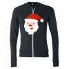 Unisex Triblend Lightweight Full-Zip Hooded Long Sleeve Tee Thumbnail