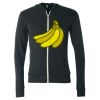 Unisex Triblend Lightweight Full-Zip Hooded Long Sleeve Tee Thumbnail