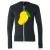 Unisex Triblend Lightweight Full-Zip Hooded Long Sleeve Tee Thumbnail