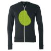 Unisex Triblend Lightweight Full-Zip Hooded Long Sleeve Tee Thumbnail