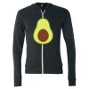 Unisex Triblend Lightweight Full-Zip Hooded Long Sleeve Tee Thumbnail