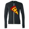 Unisex Triblend Lightweight Full-Zip Hooded Long Sleeve Tee Thumbnail