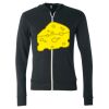 Unisex Triblend Lightweight Full-Zip Hooded Long Sleeve Tee Thumbnail