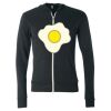 Unisex Triblend Lightweight Full-Zip Hooded Long Sleeve Tee Thumbnail