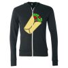 Unisex Triblend Lightweight Full-Zip Hooded Long Sleeve Tee Thumbnail