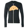 Unisex Triblend Lightweight Full-Zip Hooded Long Sleeve Tee Thumbnail