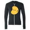 Unisex Triblend Lightweight Full-Zip Hooded Long Sleeve Tee Thumbnail