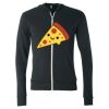 Unisex Triblend Lightweight Full-Zip Hooded Long Sleeve Tee Thumbnail