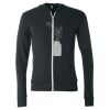 Unisex Triblend Lightweight Full-Zip Hooded Long Sleeve Tee Thumbnail