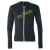 Unisex Triblend Lightweight Full-Zip Hooded Long Sleeve Tee Thumbnail