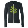 Unisex Triblend Lightweight Full-Zip Hooded Long Sleeve Tee Thumbnail