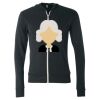 Unisex Triblend Lightweight Full-Zip Hooded Long Sleeve Tee Thumbnail
